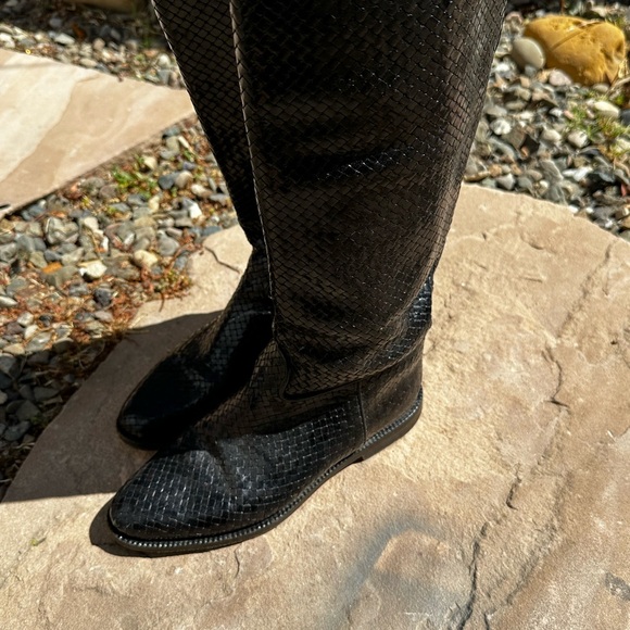 Stephanie Kelian Weave Leather Boots - Picture 5 of 8